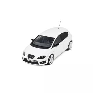 SEAT LEON MK2 CUPRA R CANDY WHITE B9A 2010 OttO mobile 1:18 Resinemodell (Türen, Motorhaube... nicht zu öffnen!)